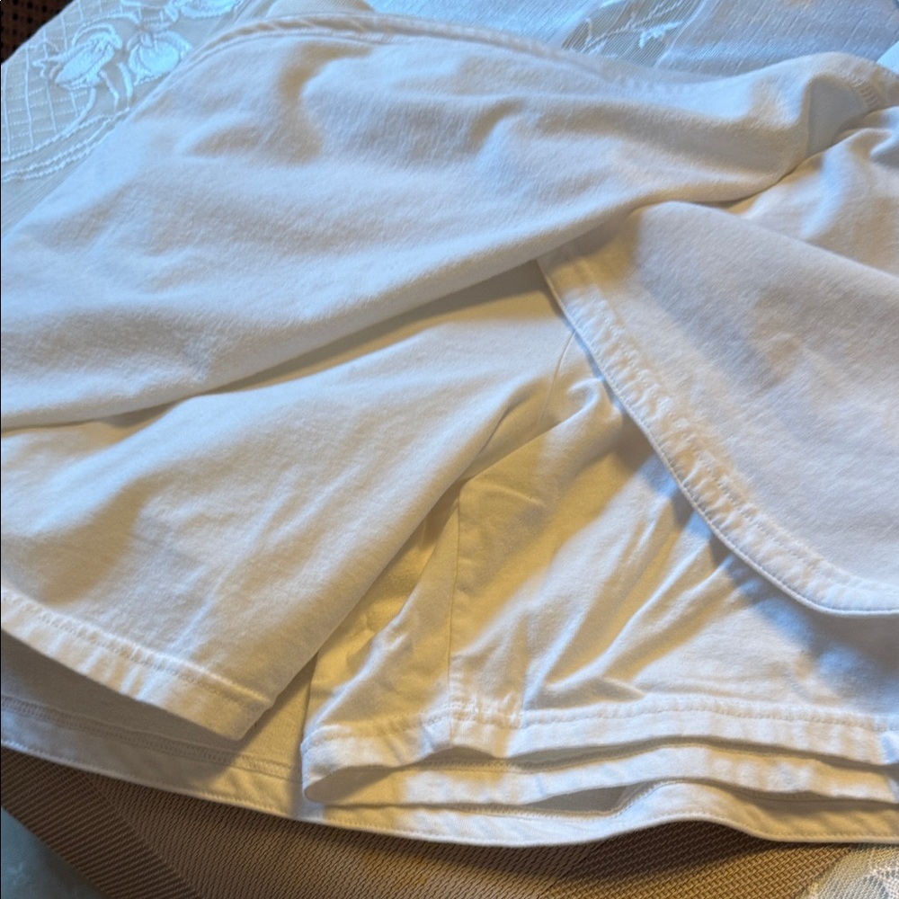 White Cotton Skort